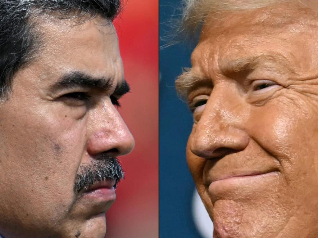 Venezuela Maduro and US President Trump