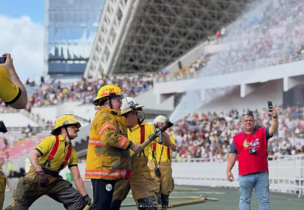 Costa Rica Firefighters at Christmas Festival
