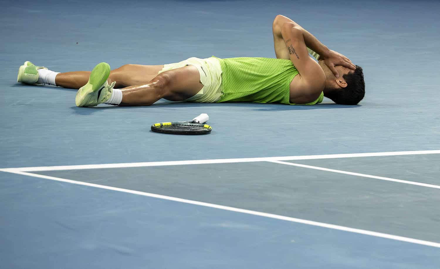 Carlos Alcaraz wins semi final match at Australian Open 2026