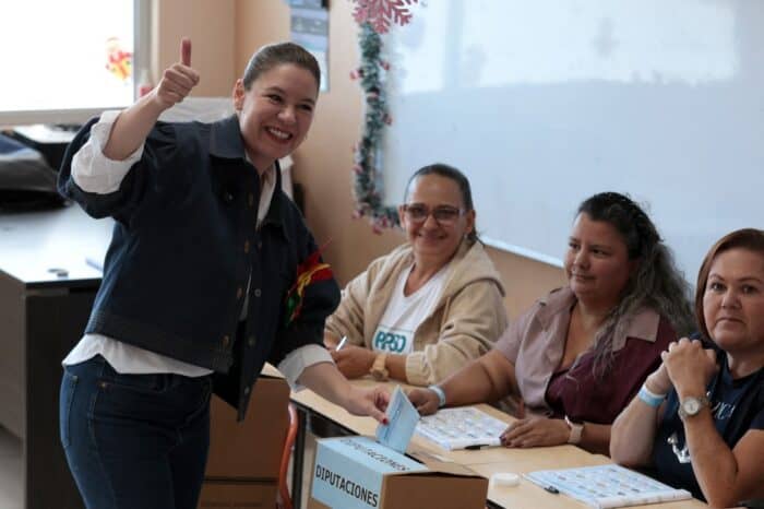 Costa Rica Presidential Candidate Dobles Voting