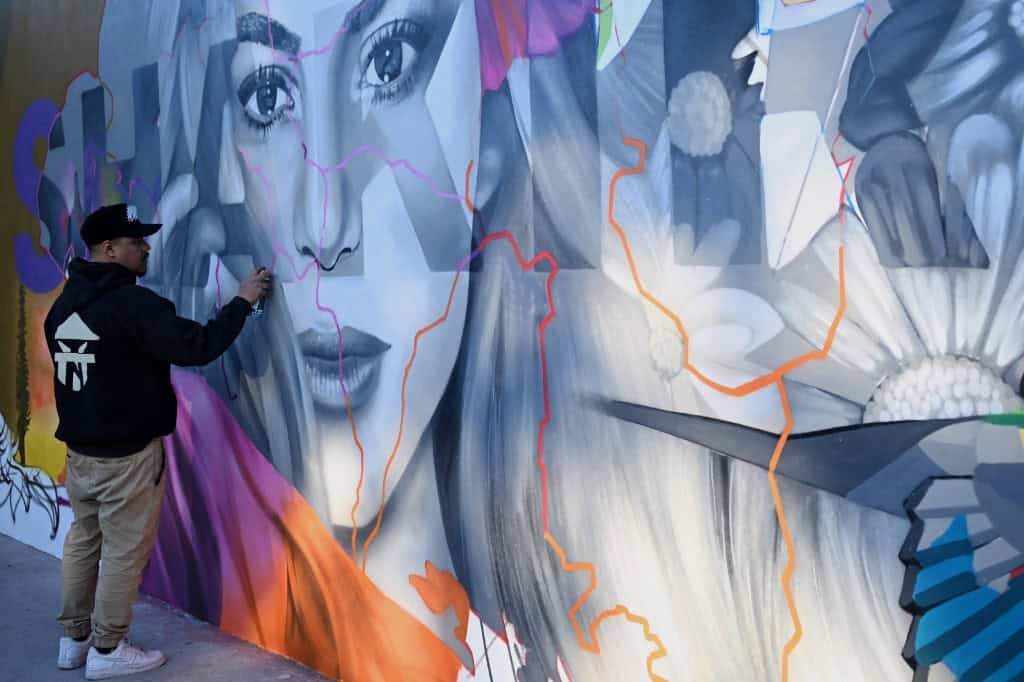 Shakira Concert Mural in El Salvador