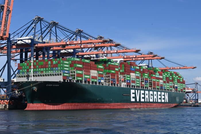 Panama-flagged MV 'Ever Given' container ship