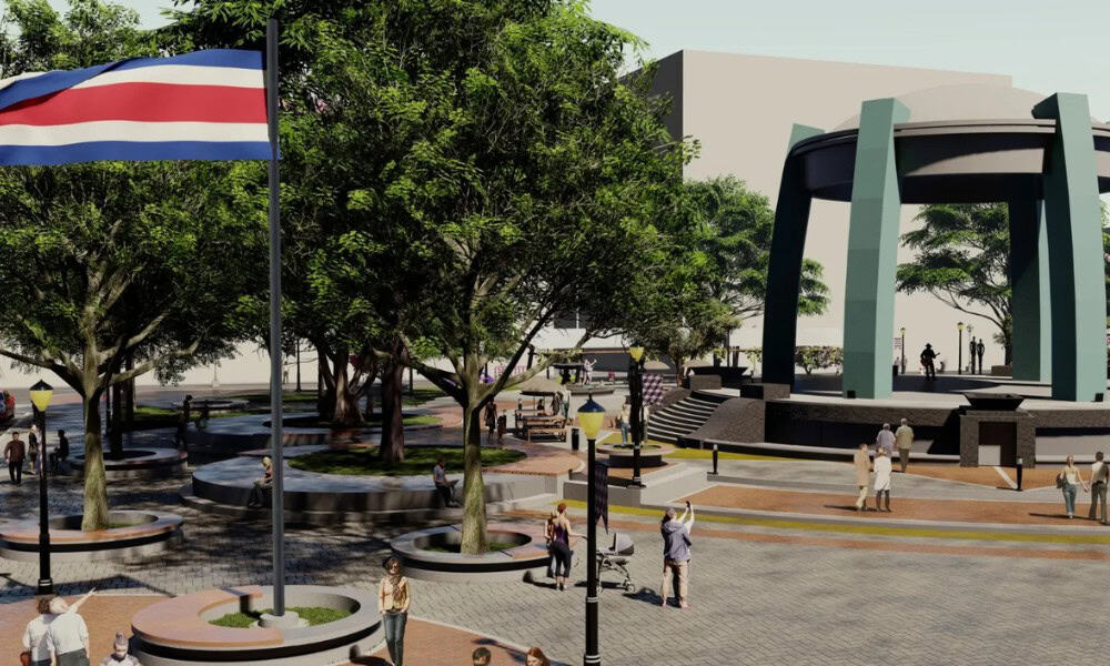 San Jose Costa Rica Park Renovation