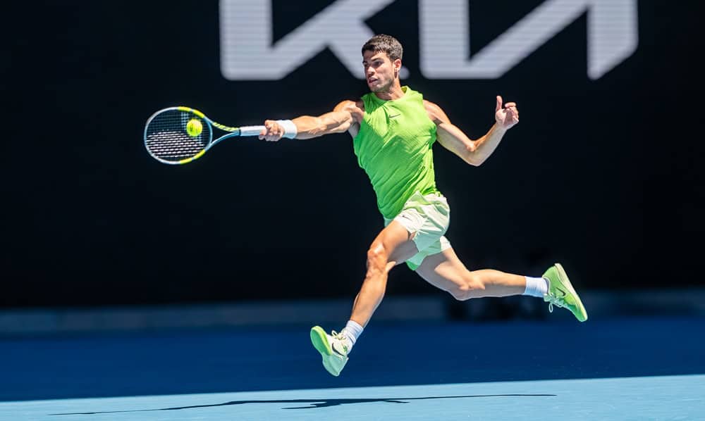 Carlos Alcaraz at the Australian Open 2026