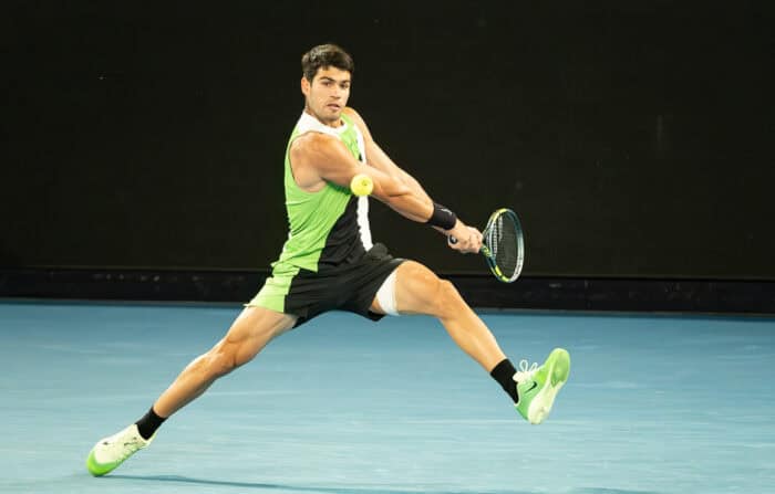 Carlos Alcaraz at the Australian Open 2026