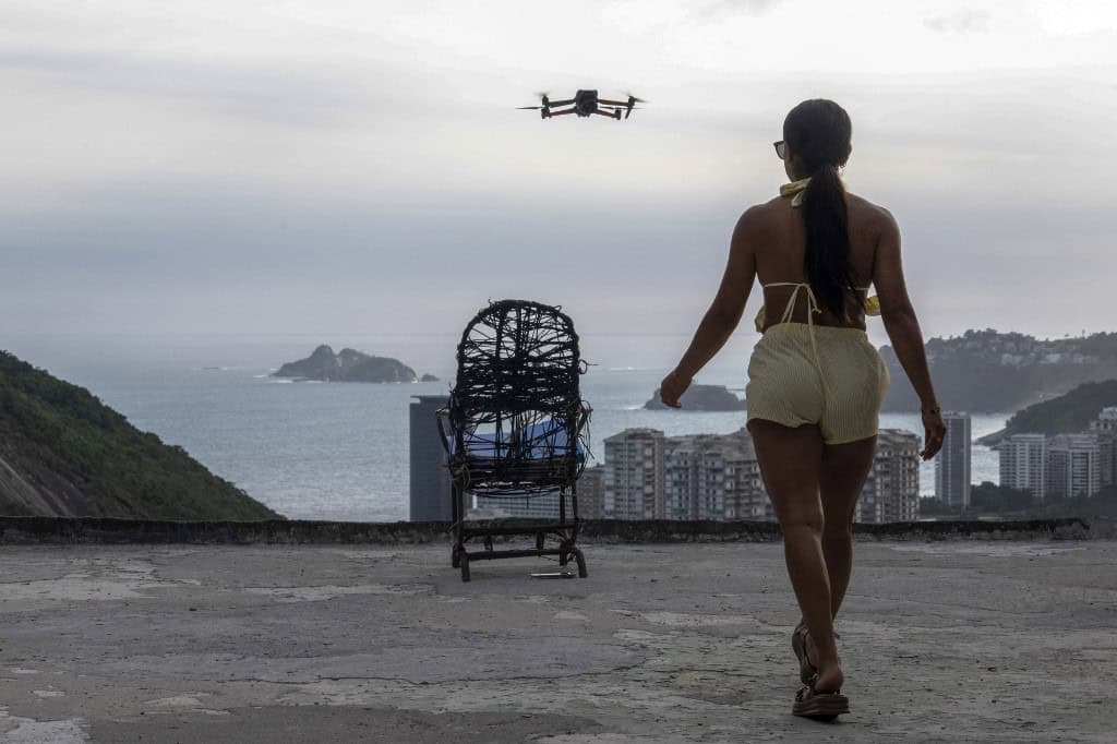 Brazil Drone Flavela Tourism
