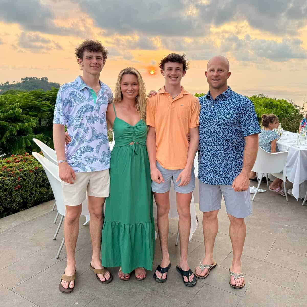 Brett Gardner and Family in Costa Rica