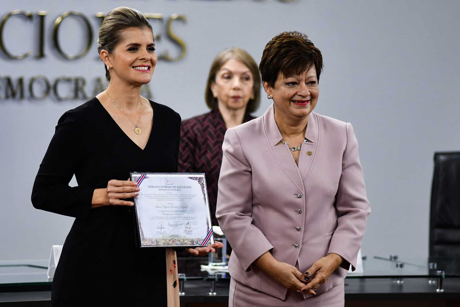 Costa Rica President Laura Fernandez official Certification