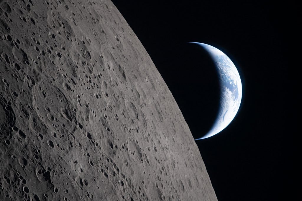 Artemis Moon Earth Shot
