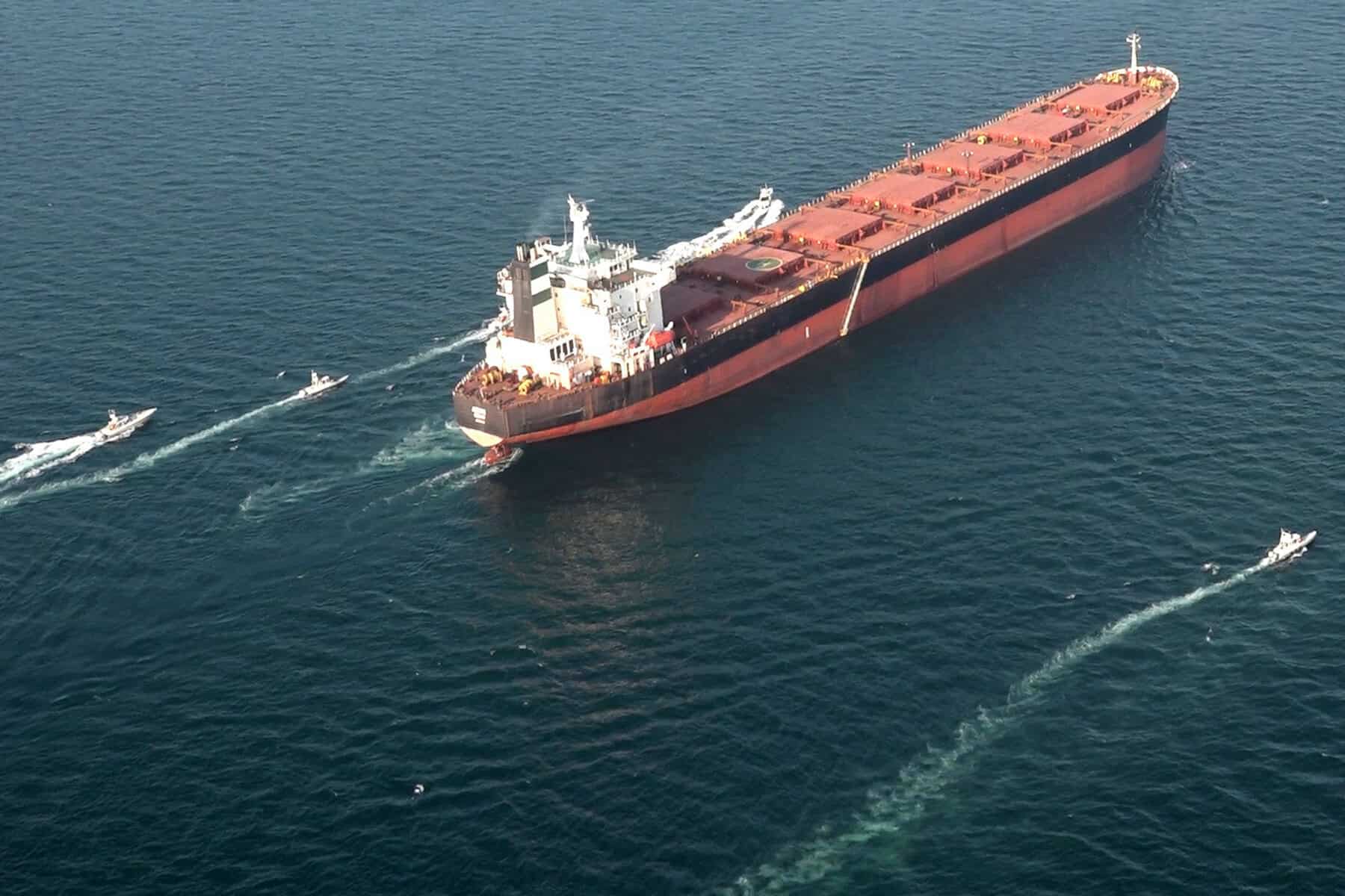 Tanker in the Straits of Hormuz