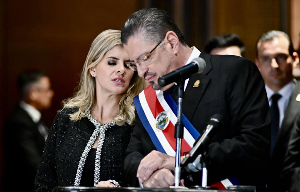 Costa Rica Presidents Laura Fernandez and Rodrigo Chaves