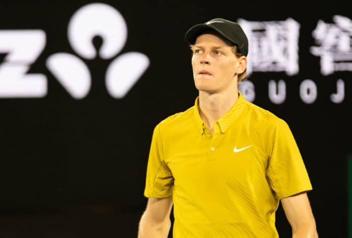 Jannik Sinner of Italy at the Australian Open 2026