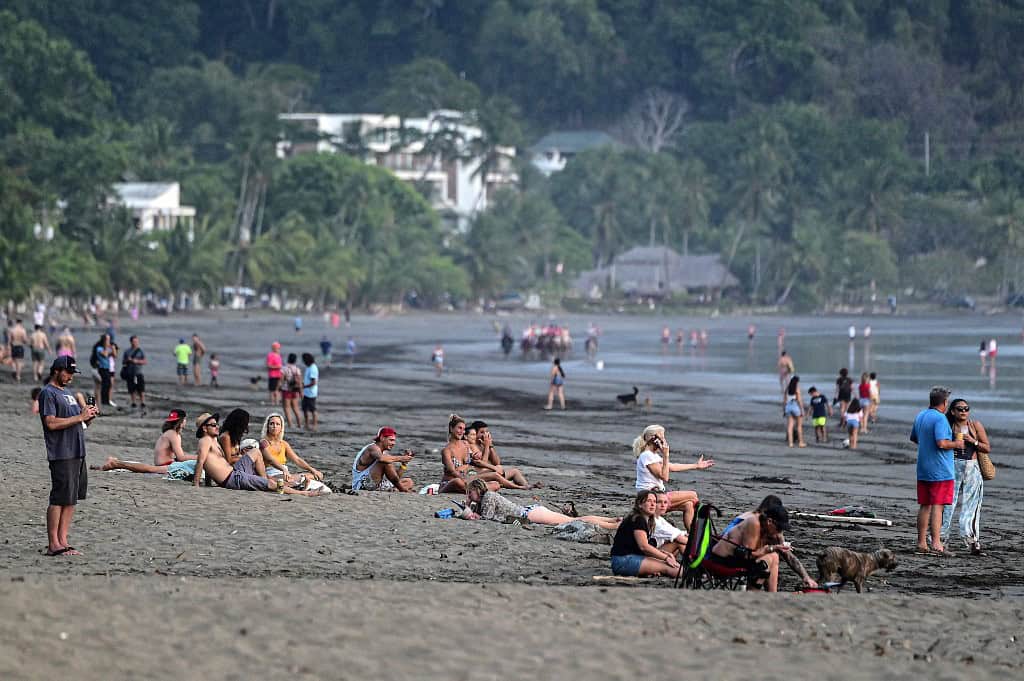 Costa Rica Jaco Beach Crowd