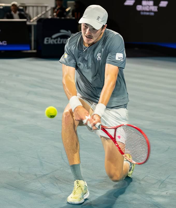 Brazil tennis player Joao Fonseca of Brazil at the Miami Open