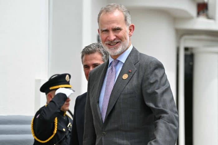 Spain's King Felipe VI arrives in Costa Rica