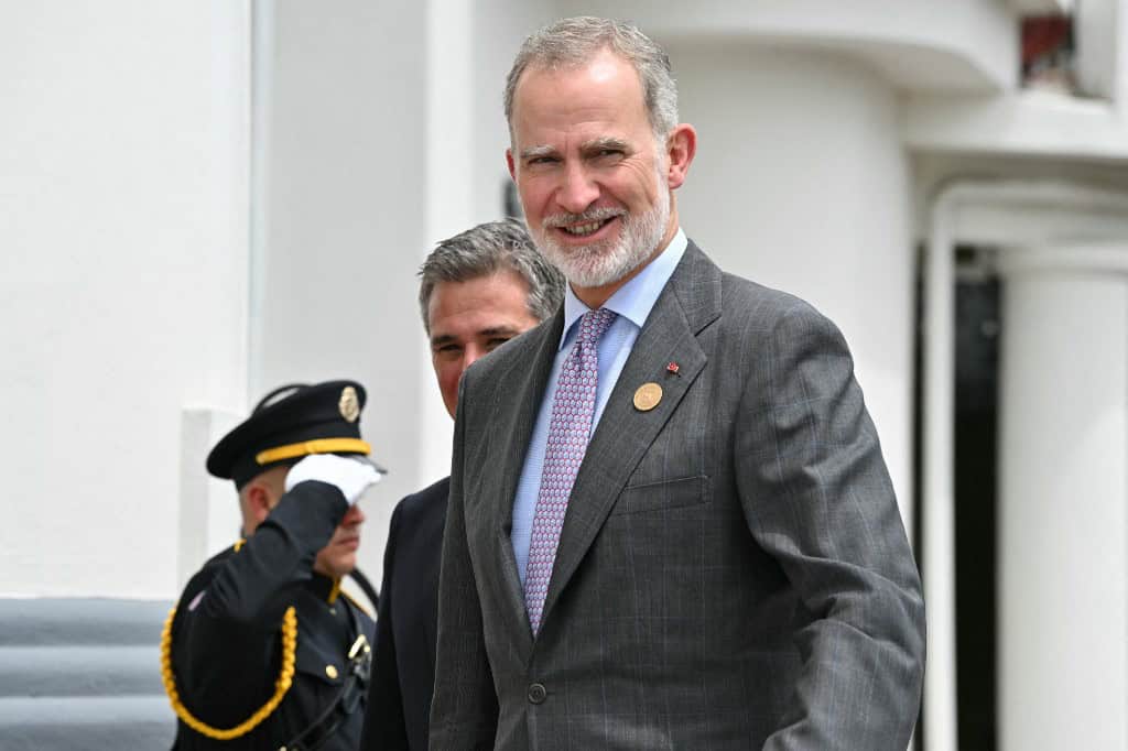 Spain's King Felipe VI arrives in Costa Rica