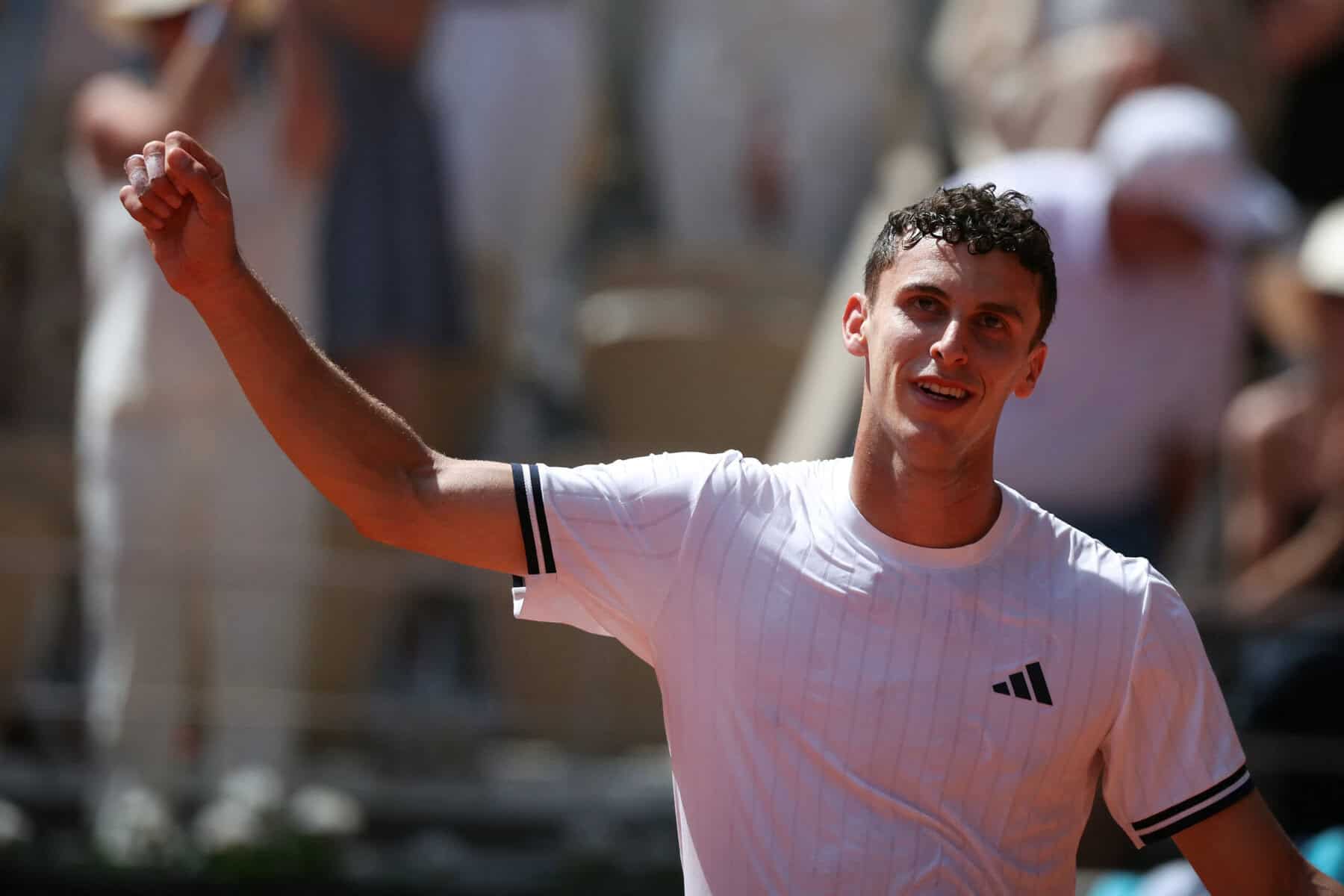 Argentina's Juan Manuel Cerundolo Celebrates win at French Open 2026