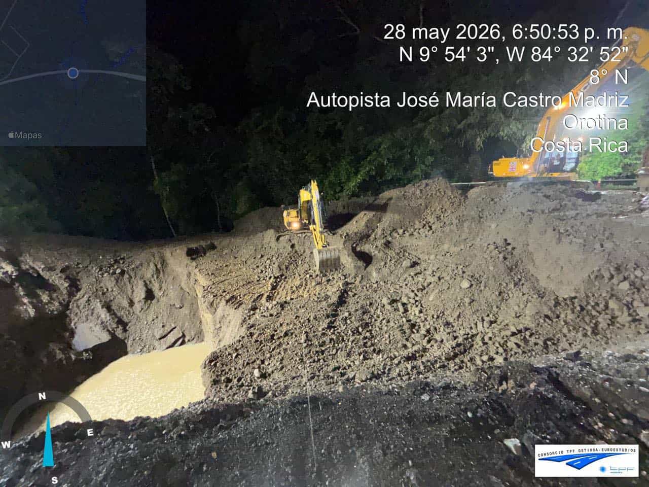 Costa Rica Route 27 Sinkhole