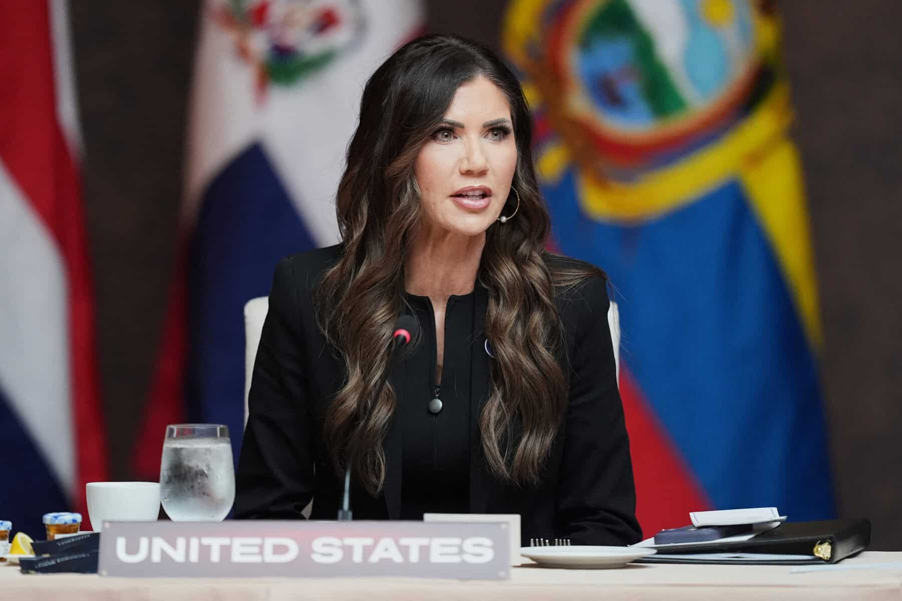 Former US Secretary of Homeland Security Kristi Noem