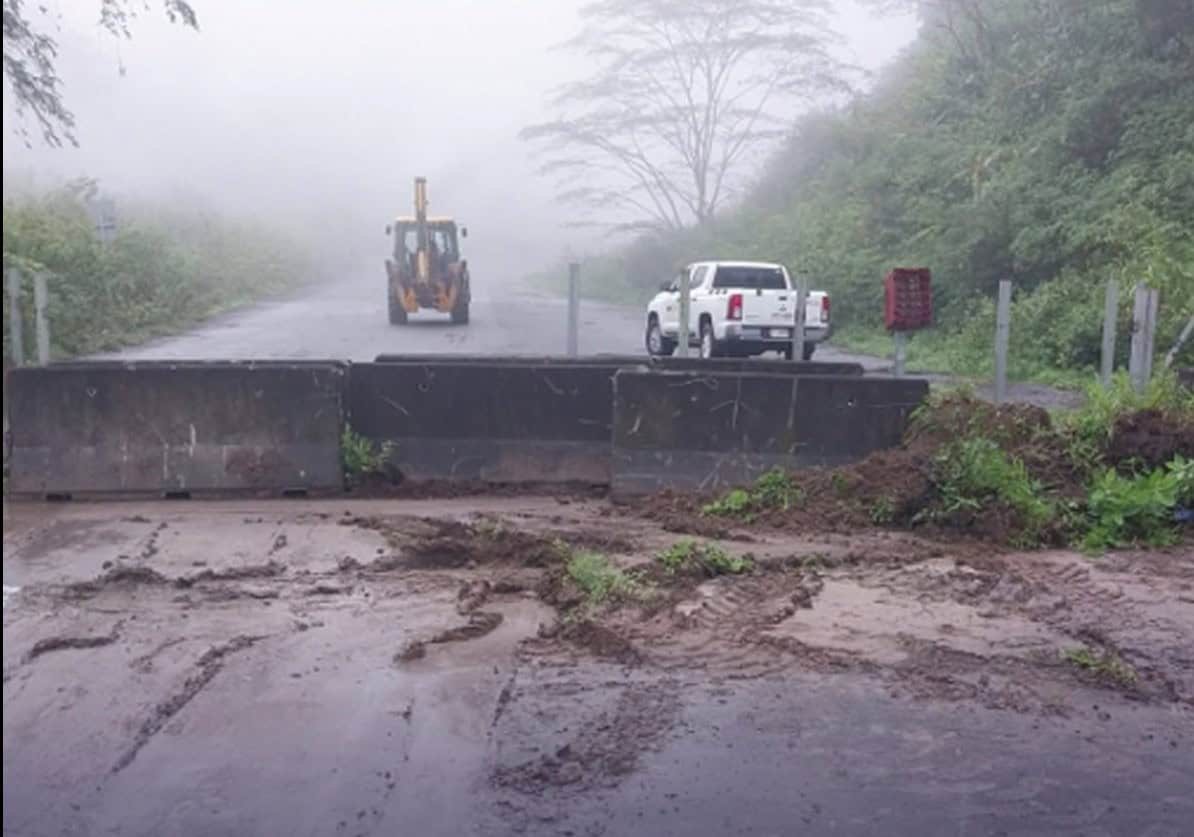 Costa Rica Tapezco Bridge closed due to tropical Storm