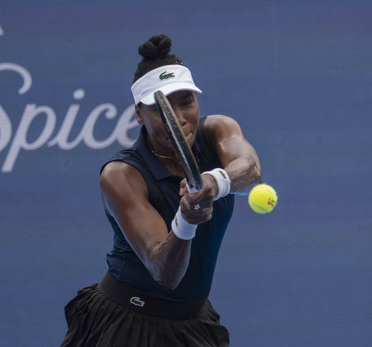 Venus Williams during her singles match loss at the Cincinnati Open