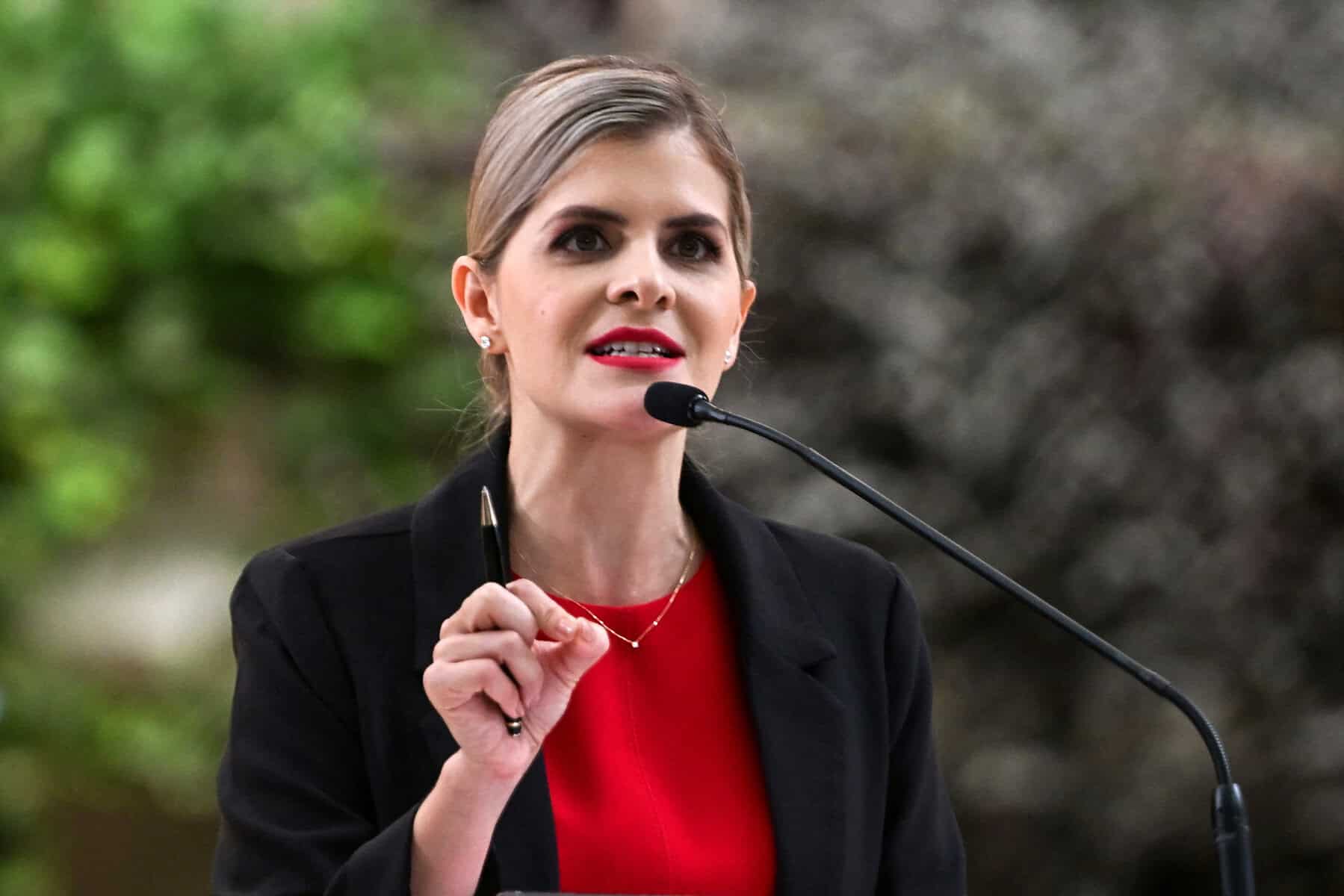 Costa Rica President Laura Fernandez speaks
