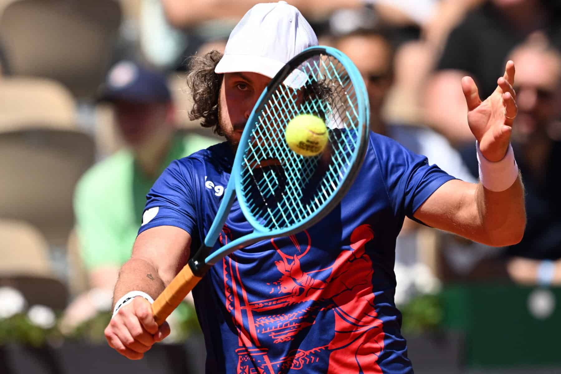 Marco Trungelliti of Argentina at teh French Open