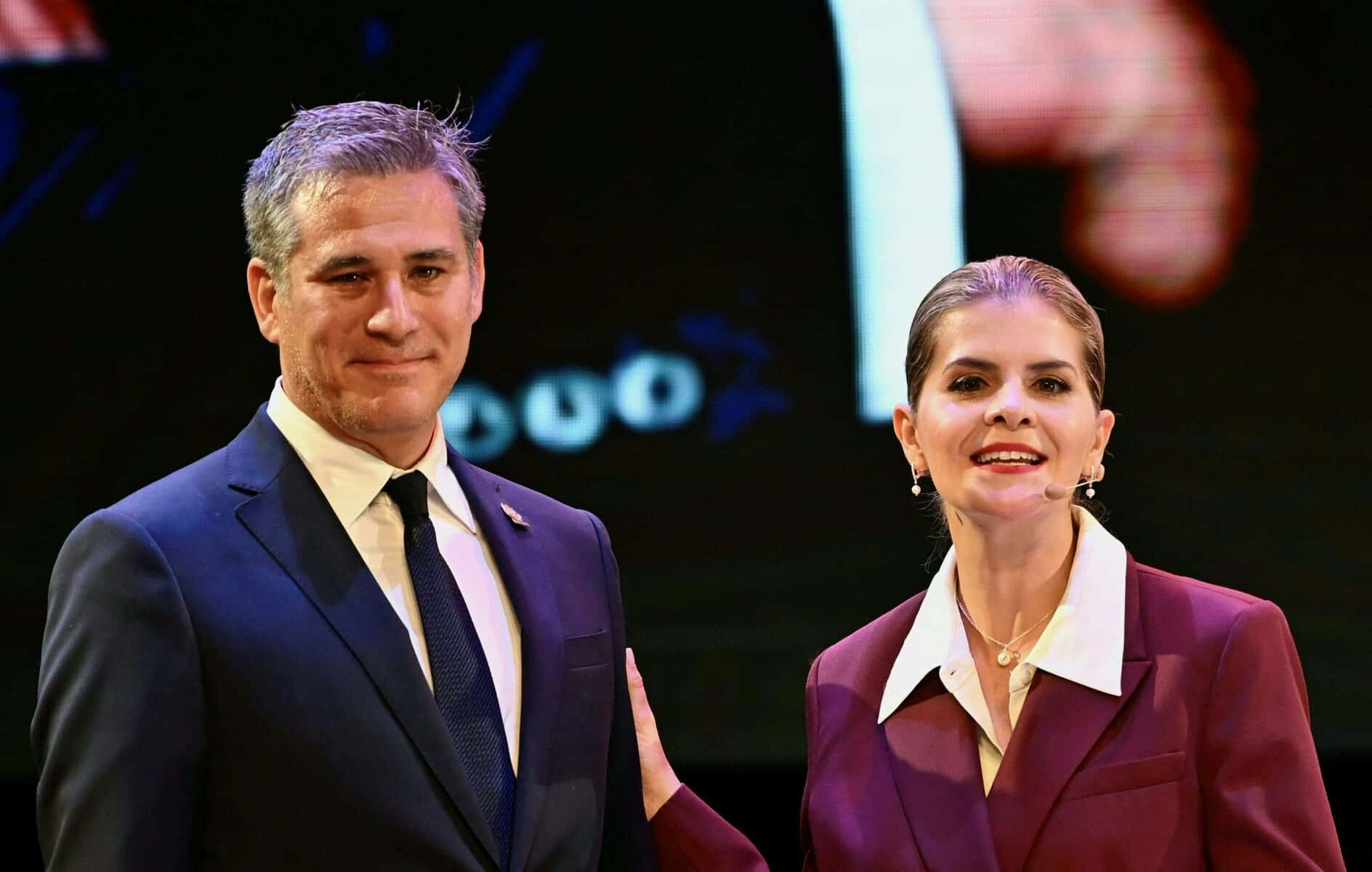 Costa Rica President Fernandex and Ex Foreign Minister Manuel Tovar