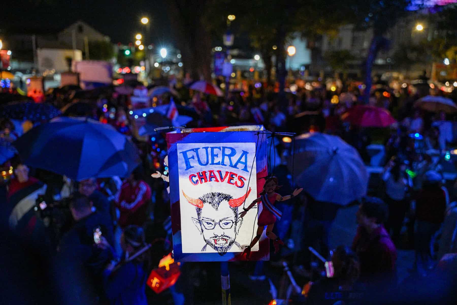 Costa Rica Protest against Fernandez and Chaves