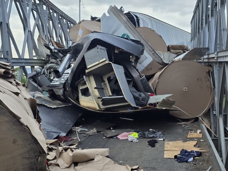 Costa Rica Route 1 Bailey Bridge closure